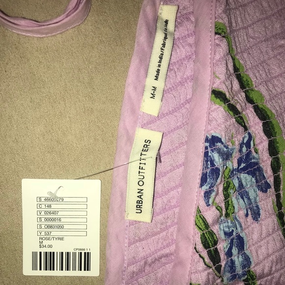 Urban Outfitters 💜 Oasis smocked halter top - Picture 7 of 8